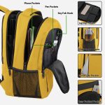 Matein Travel Laptop Backpack, Business Anti Theft Slim Durable Laptops Backpack with USB Charging Port, Water Resistant College School Computer Bag Gifts for Men & Women Fits 15.6 Inch Notebook, Grey - Image 3